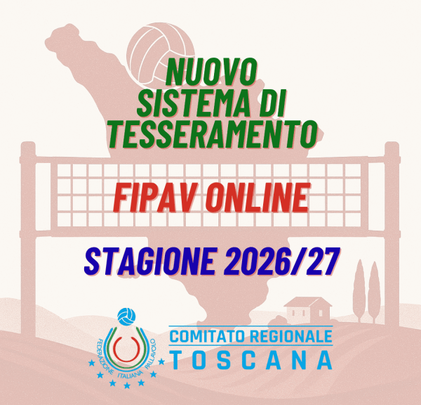 Nuovo sistema di tesseramento FIPAV Online