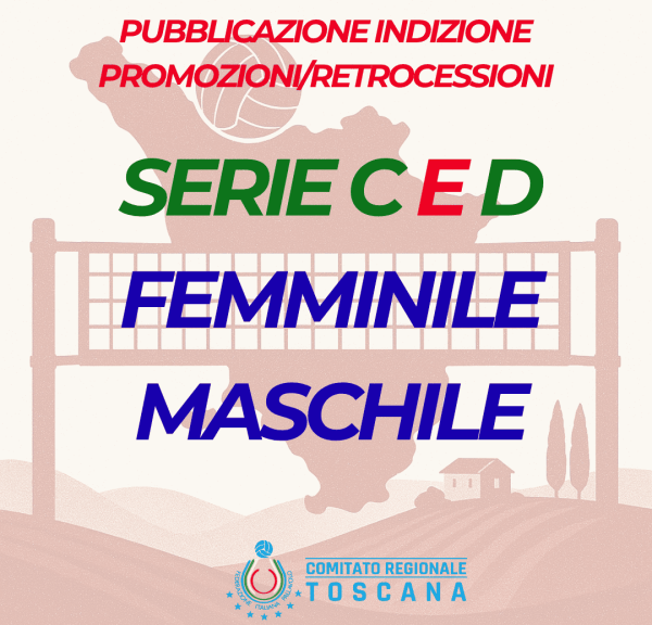 Pubblicazione Indizioni Promozioni Retrocessioni Campionati di Serie Regionali