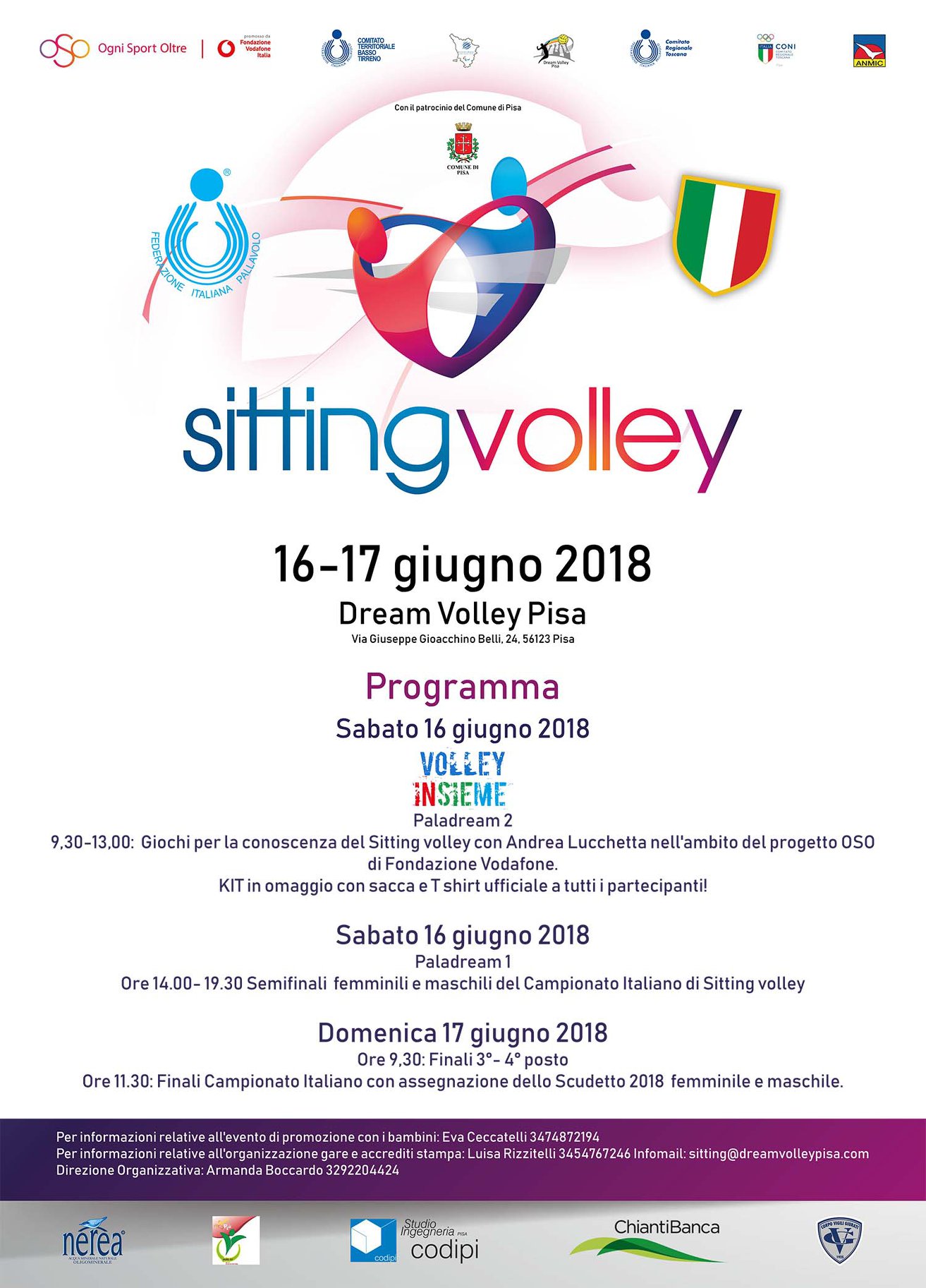 Campionato Italiano Sitting Volley: Pisa ospita le finali